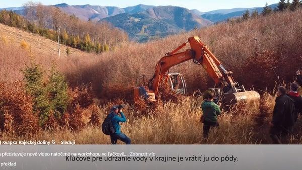 Workshop k zadržování vody v lesích, Fačkov 2