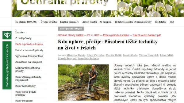 Reportáž o rybích přechodech